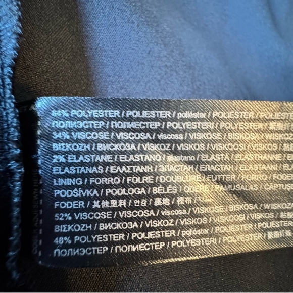 Mango Falda Martina Asymmetric topline Midi Skirt Size 2 Black - Picture 14 of 15